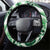 Cook Islands Tattoo Steering Wheel Cover Plumeria Polynesian Pattern