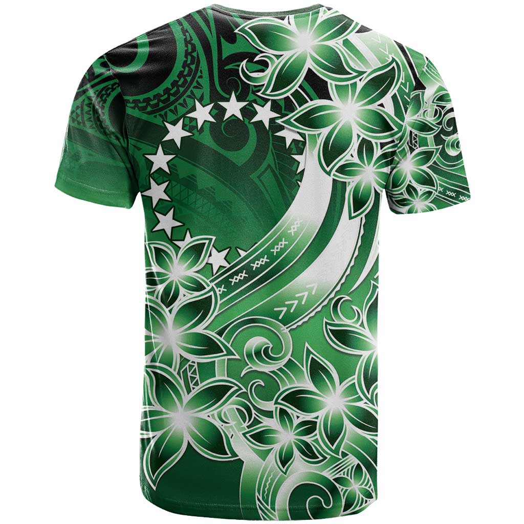 Cook Islands Tattoo T Shirt Plumeria Polynesian Pattern LT9 - Polynesian Pride