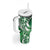 Cook Islands Tattoo Tumbler With Handle Plumeria Polynesian Pattern