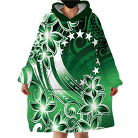 Cook Islands Tattoo Wearable Blanket Hoodie Plumeria Polynesian Pattern LT9 - Polynesian Pride