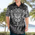 New Zealand Rugby Hawaiian Shirt Silver Fern All Black Mix Ta Moko White Style LT9 - Polynesian Pride