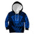 New Zealand Rugby Kid Hoodie Silver Fern All Black Mix Ta Moko Blue Style LT9 Hoodie Blue - Polynesian Pride