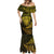 New Zealand Rugby Mermaid Dress Silver Fern All Black Mix Ta Moko Gold Style LT9 - Polynesian Pride