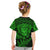 New Zealand Rugby Kid T Shirt Silver Fern All Black Mix Ta Moko Green Style LT9 - Polynesian Pride