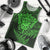 New Zealand Rugby Men Tank Top Silver Fern All Black Mix Ta Moko Green Style LT9 Green - Polynesian Pride