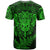 New Zealand Rugby T Shirt Silver Fern All Black Mix Ta Moko Green Style LT9 - Polynesian Pride