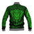 New Zealand Rugby Baseball Jacket Silver Fern All Black Mix Ta Moko Green Style LT9 - Polynesian Pride