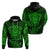 New Zealand Rugby Hoodie Silver Fern All Black Mix Ta Moko Green Style LT9 - Polynesian Pride