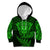 New Zealand Rugby Kid Hoodie Silver Fern All Black Mix Ta Moko Green Style LT9 Hoodie Green - Polynesian Pride