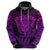 New Zealand Rugby Hoodie Silver Fern All Black Mix Ta Moko Purple Style LT9 - Polynesian Pride