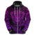 New Zealand Rugby Hoodie Silver Fern All Black Mix Ta Moko Purple Style LT9 - Polynesian Pride