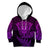 New Zealand Rugby Kid Hoodie Silver Fern All Black Mix Ta Moko Purple Style LT9 Hoodie Purple - Polynesian Pride