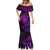 New Zealand Rugby Mermaid Dress Silver Fern All Black Mix Ta Moko Purple Style LT9 - Polynesian Pride