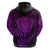 Personalised New Zealand Rugby Hoodie Silver Fern All Black Mix Ta Moko Purple Style LT9 - Polynesian Pride