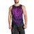 Personalised New Zealand Rugby Men Tank Top Silver Fern All Black Mix Ta Moko Purple Style LT9 - Polynesian Pride