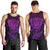 Personalised New Zealand Rugby Men Tank Top Silver Fern All Black Mix Ta Moko Purple Style LT9 - Polynesian Pride