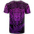 Personalised New Zealand Rugby T Shirt Silver Fern All Black Mix Ta Moko Purple Style LT9 - Polynesian Pride