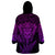 Personalised New Zealand Rugby Wearable Blanket Hoodie Silver Fern All Black Mix Ta Moko Purple Style LT9 - Polynesian Pride