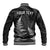 Personalised New Zealand Rugby Baseball Jacket Aotearoa Ka Mate Haka All Black Mix Ta Moko White Style LT9 - Polynesian Pride