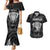 Personalised New Zealand Rugby Couples Matching Mermaid Dress and Hawaiian Shirt Aotearoa Ka Mate Haka All Black Mix Ta Moko White Style LT9 White - Polynesian Pride