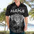 Personalised New Zealand Rugby Hawaiian Shirt Aotearoa Ka Mate Haka All Black Mix Ta Moko White Style LT9 - Polynesian Pride