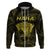 Personalised New Zealand Rugby Hoodie Aotearoa Ka Mate Haka All Black Mix Ta Moko Gold Style LT9 - Polynesian Pride