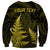 Personalised New Zealand Rugby Sweatshirt Aotearoa Ka Mate Haka All Black Mix Ta Moko Gold Style LT9 - Polynesian Pride