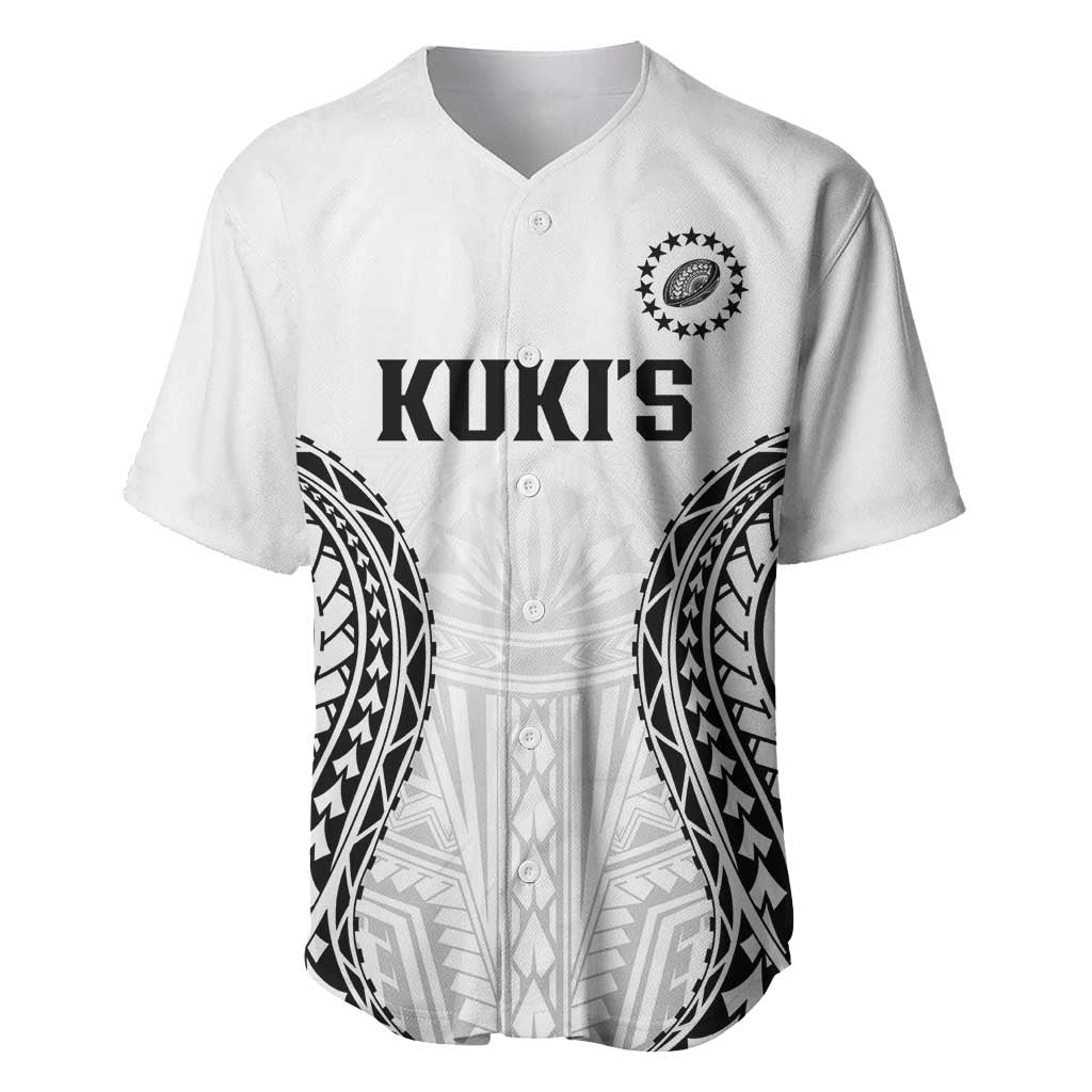 World Rugby Cook Islands Baseball Jersey Kukis Make History LT9 White - Polynesian Pride