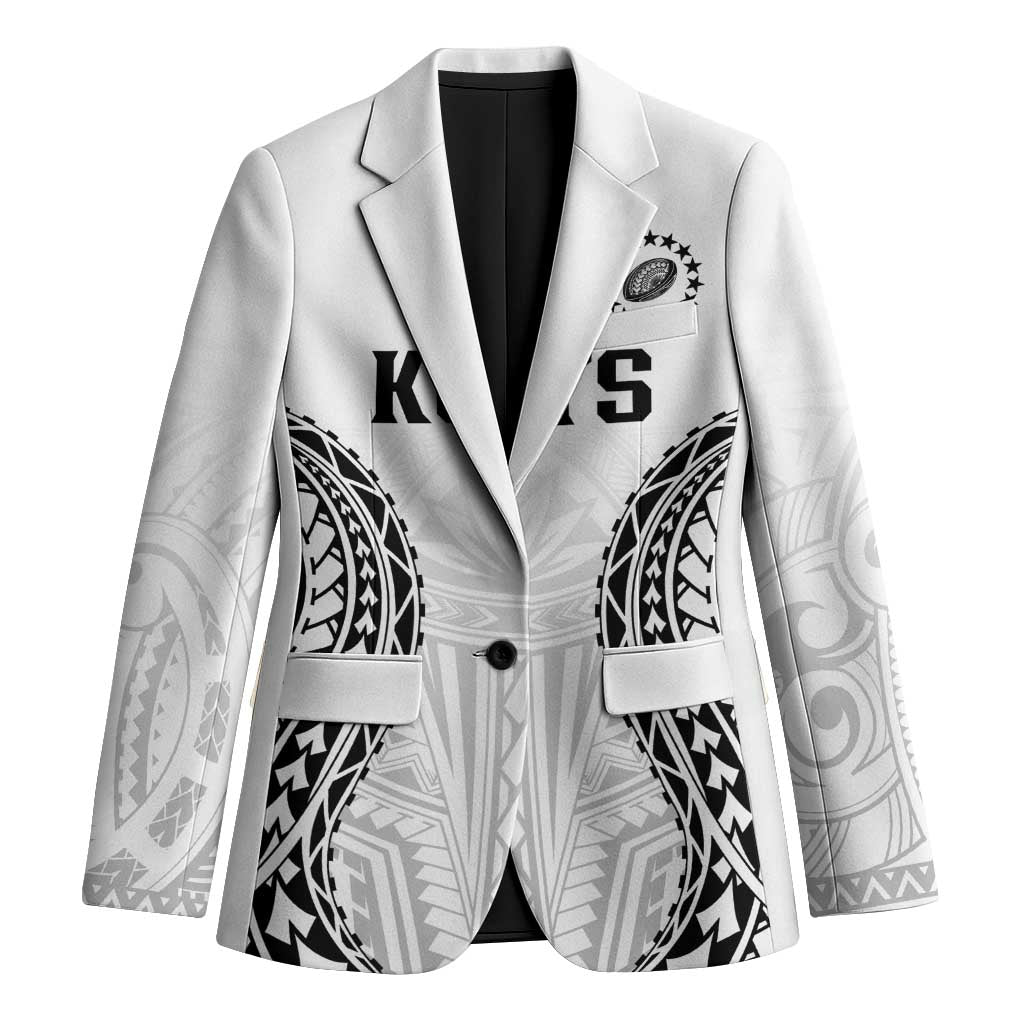World Rugby Cook Islands Blazer Kukis Make History LT9 Unisex White - Polynesian Pride
