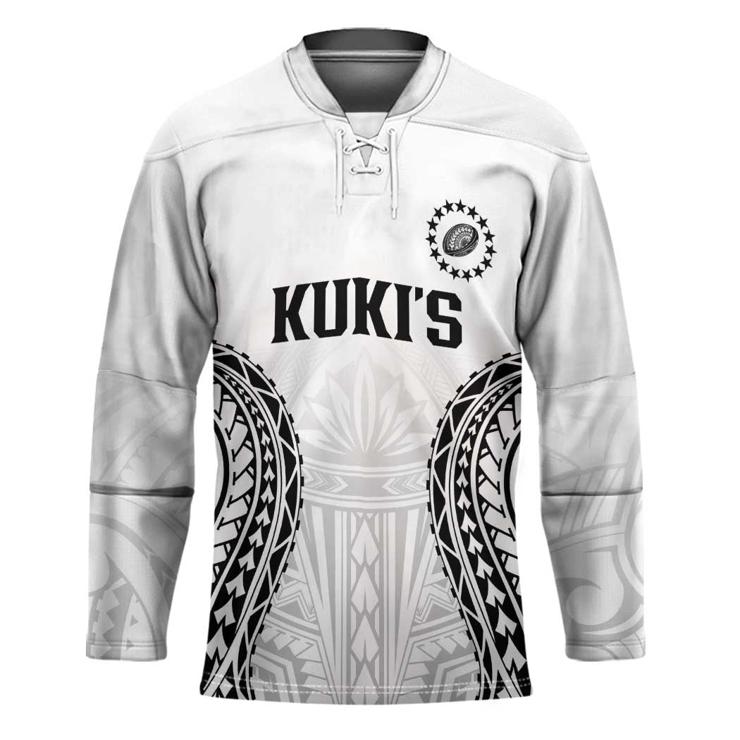 World Rugby Cook Islands Hockey Jersey Kukis Make History LT9 Unisex White - Polynesian Pride