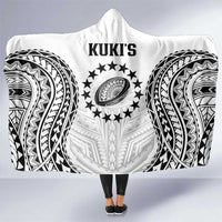 World Rugby Cook Islands Hooded Blanket Kukis Make History LT9 One Size White - Polynesian Pride