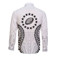 World Rugby Cook Islands Long Sleeve Button Shirt Kukis Make History LT9 - Polynesian Pride