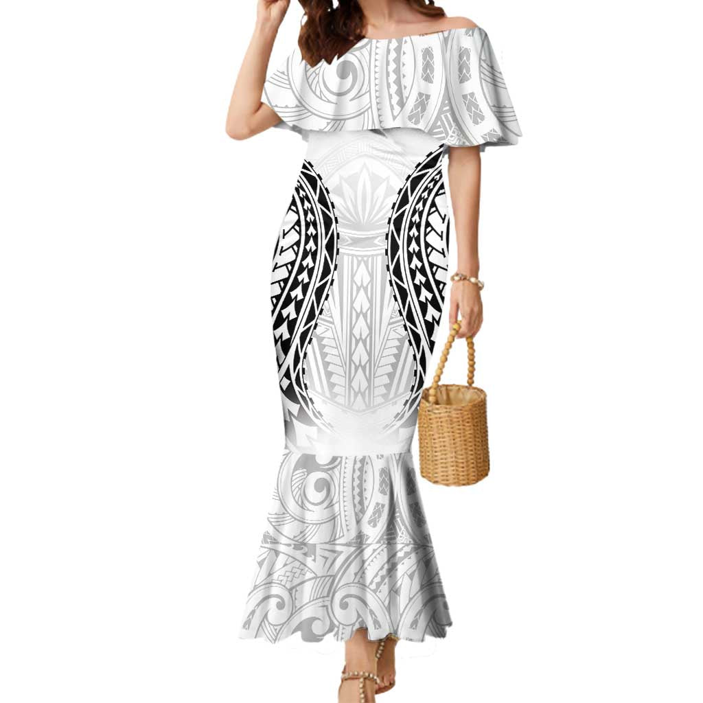 World Rugby Cook Islands Mermaid Dress Kukis Make History LT9 Women White - Polynesian Pride