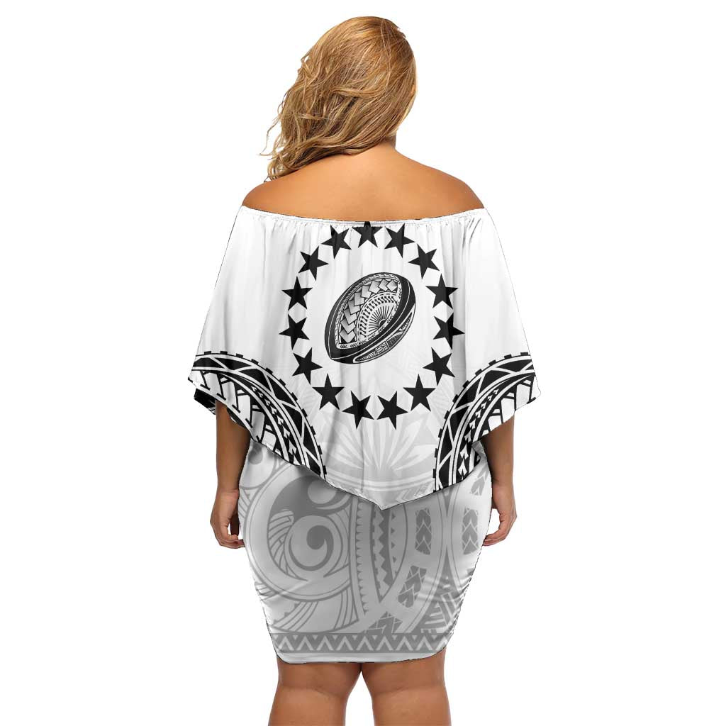World Rugby Cook Islands Off Shoulder Short Dress Kukis Make History LT9 - Polynesian Pride