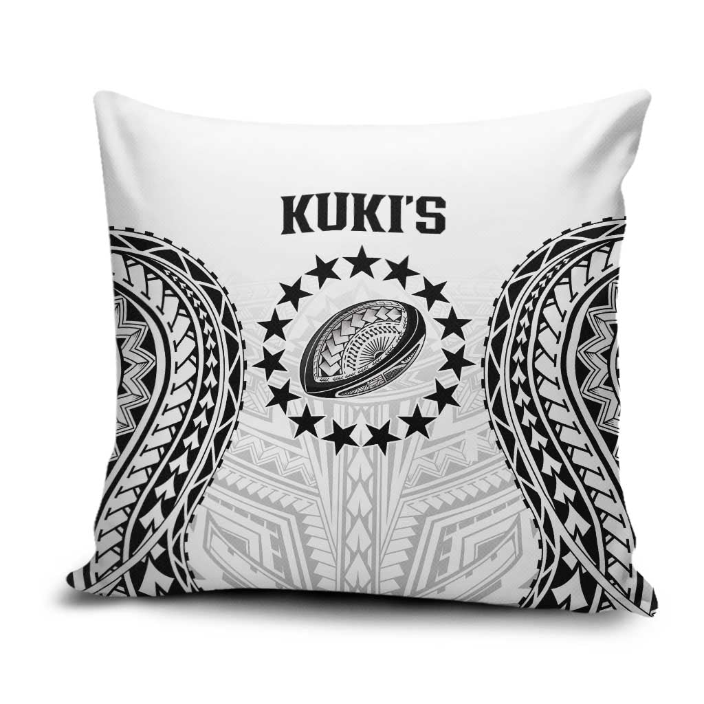 World Rugby Cook Islands Pillow Cover Kukis Make History LT9 White - Polynesian Pride