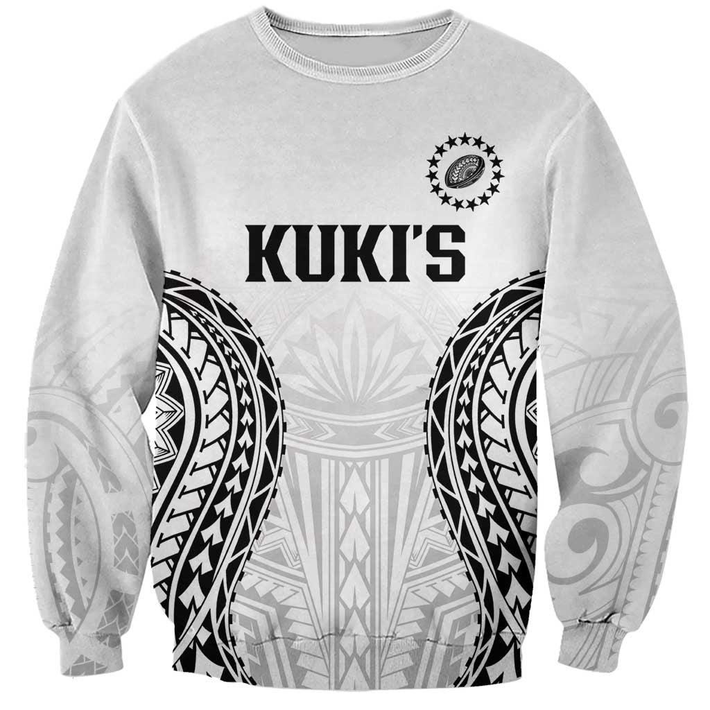 World Rugby Cook Islands Sweatshirt Kukis Make History LT9 Unisex White - Polynesian Pride