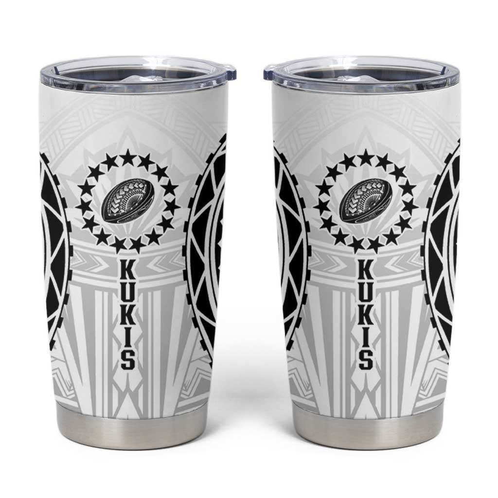 World Rugby Cook Islands Tumbler Cup Kukis Make History LT9 White - Polynesian Pride