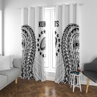 World Rugby Cook Islands Window Curtain Kukis Make History LT9 With Grommets White - Polynesian Pride