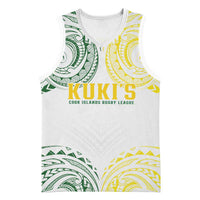 World Rugby Cook Islands Basketball Jersey White Polynesian Tribal Pattern LT9 Unisex White - Polynesian Pride