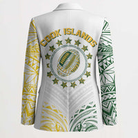 World Rugby Cook Islands Blazer White Polynesian Tribal Pattern LT9 - Polynesian Pride