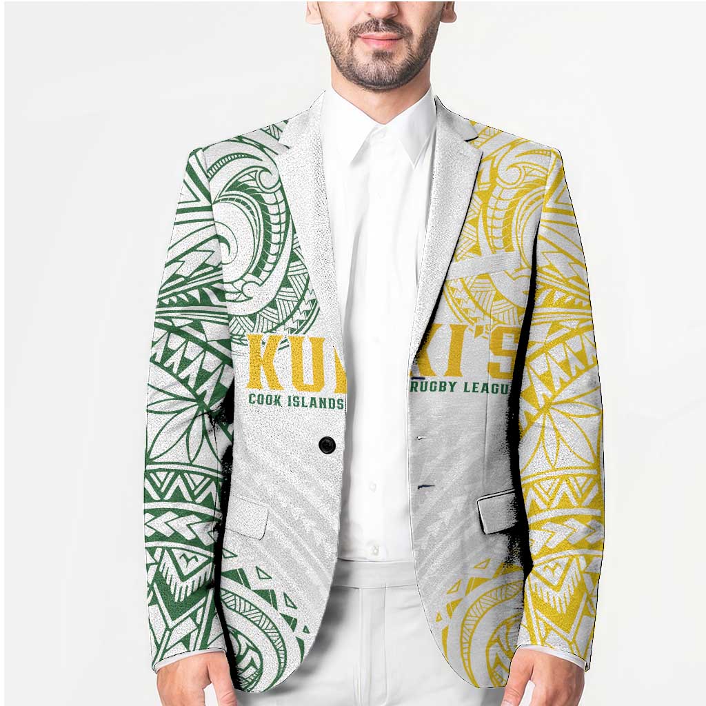 World Rugby Cook Islands Blazer White Polynesian Tribal Pattern LT9 - Polynesian Pride