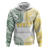 World Rugby Cook Islands Hoodie White Polynesian Tribal Pattern LT9 Pullover Hoodie White - Polynesian Pride