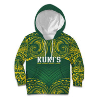 World Rugby Cook Islands Kid Hoodie Green Polynesian Tribal Pattern LT9 Hoodie Green - Polynesian Pride