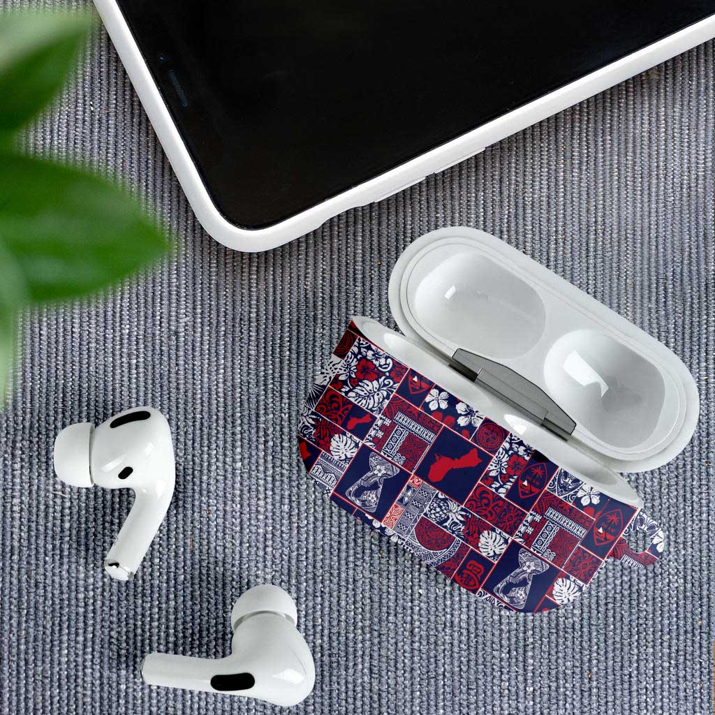 Guam Felis Pasgua AirPods Case Pacific Patchwork Xmas Vibes LT9 - Polynesian Pride