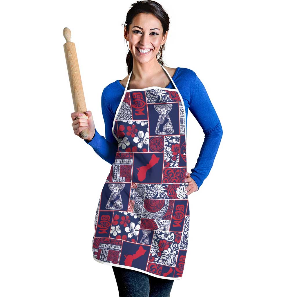 Guam Felis Pasgua Apron Pacific Patchwork Xmas Vibes LT9 - Polynesian Pride