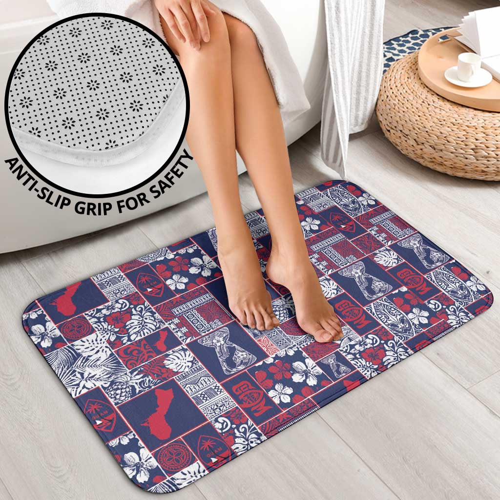 Guam Felis Pasgua Bathroom Set Pacific Patchwork Xmas Vibes LT9 - Polynesian Pride