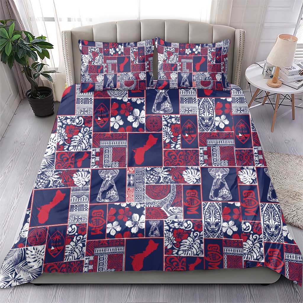 Guam Felis Pasgua Bedding Set Pacific Patchwork Xmas Vibes LT9 - Polynesian Pride
