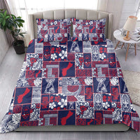 Guam Felis Pasgua Bedding Set Pacific Patchwork Xmas Vibes LT9 - Polynesian Pride