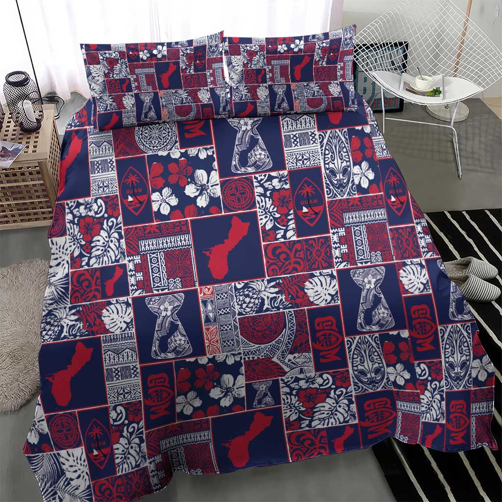 Guam Felis Pasgua Bedding Set Pacific Patchwork Xmas Vibes LT9 - Polynesian Pride
