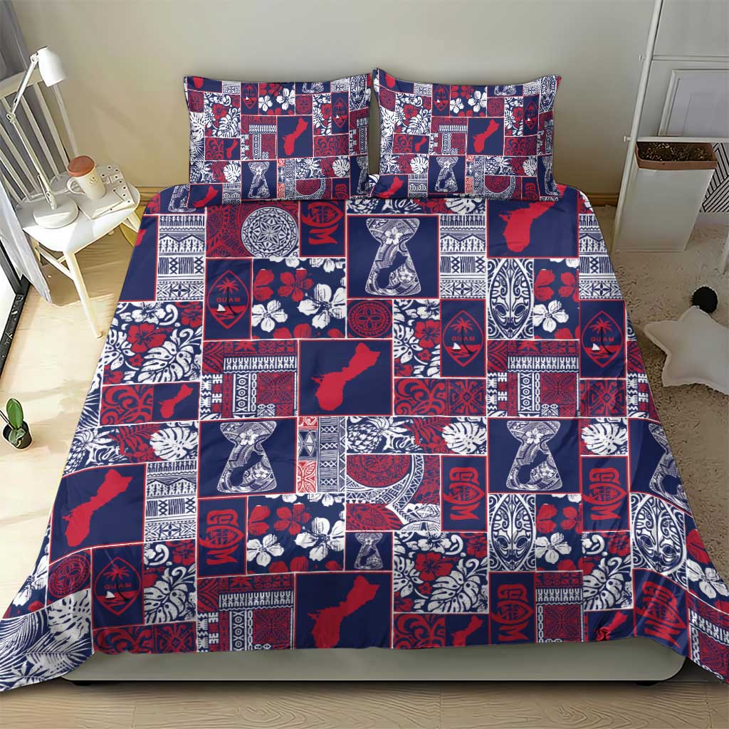 Guam Felis Pasgua Bedding Set Pacific Patchwork Xmas Vibes LT9 - Polynesian Pride